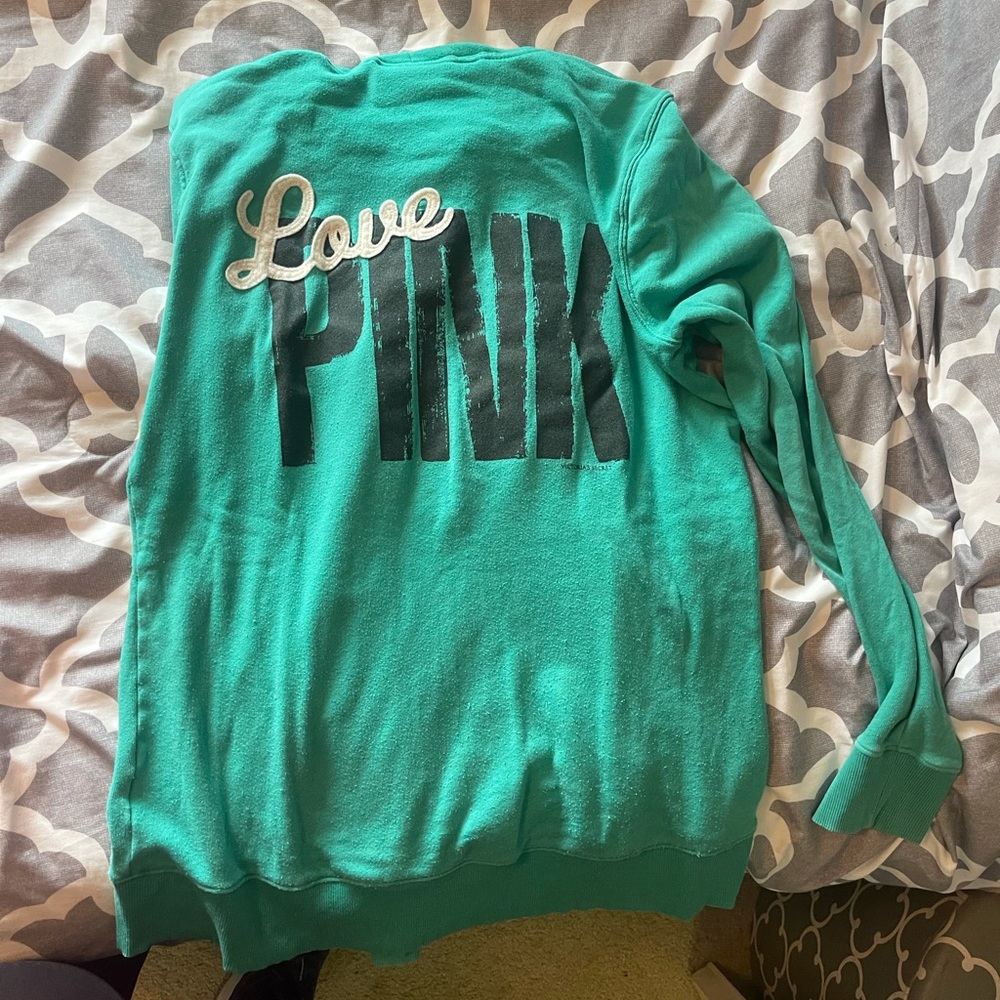 Large Victoria Secret zip up hoodie